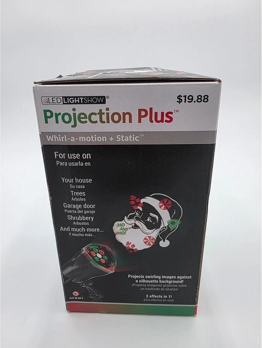 LED Lightshow Projection Plus Whirl-a-motion + Static Holiday Light